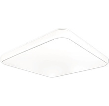 Čtvercové LED stropní svítidlo v bílé barvě se zaoblenými rohy.