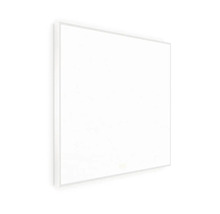 Čtvercový plochý LED panel s bílým rámem a dotykovou funkcí.