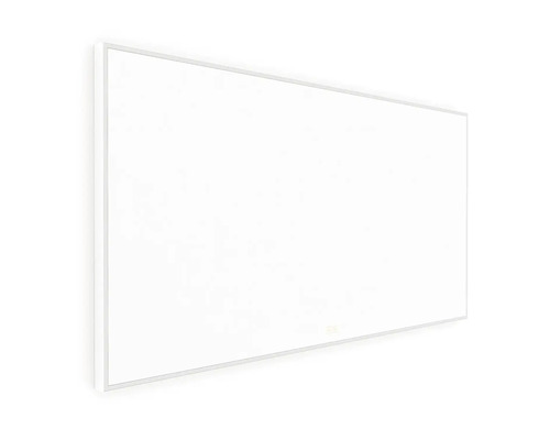 Obdélníkový infrapanel, plochý bílý panel pro montáž na stěnu.