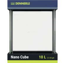Skleněné akvárium Dennerle Nano Cube o objemu 10 litrů.