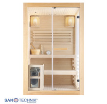 Finská sauna HomeLuxe PANORAMA 200 x 130 x 120 cm 3,6 kW