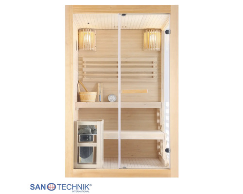 Finská sauna HomeLuxe PANORAMA 200 x 130 x 120 cm 3,6 kW