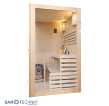Finská sauna HomeLuxe PANORAMA 200 x 130 x 120 cm 3,6 kW