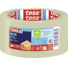 tesa Balicí páska Strong Recycled, 66 metrů krát 50 milimetrů, ze 100 procent recyklovaného plastu, pro středně těžké balíky.