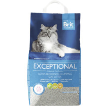 Brit Exceptional Ultra Bentonitové hrudkující stelivo pro kočky, antibakteriální, jemné granule 0,5 až 3 mm, vysoká absorpce.