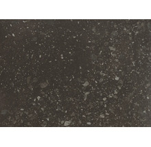 Tmavě šedá dlažba ve vzhledu terrazzo se světlým kropením.