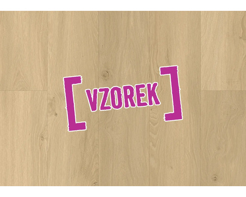 Laminátová podlaha ve světlém dřevěném dekoru, vzorek