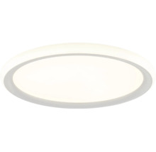 Kulaté, ploché LED stropní svítidlo pro rovnoměrné osvětlení.