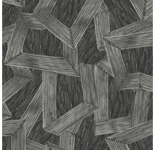 Tapeta s abstraktním geometrickým vzorem překrývajících se obdélníkových rámů s texturovaným liniovým designem.