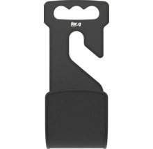Plastový držák na hadici s rukojetí a hákem na zavěšení, for.q Logo.
