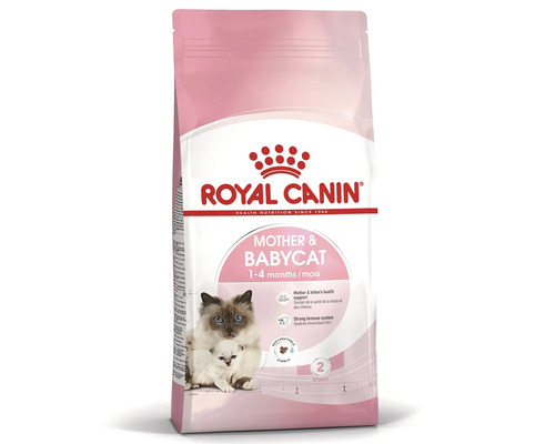 Granule Royal Canin Mother a Babycat pro kočičí matky a koťata ve věku 1 až 4 měsíce.