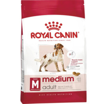 Granule Royal Canin Medium Adult pro psy starší 12 měsíců od 11 do 25 kilogramů na podporu svalové hmoty a zdraví.