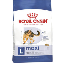 Royal Canin Maxi Adult krmivo pro velké psy od 26 do 44 kilogramů, starší 15 měsíců, pro podporu trávení.