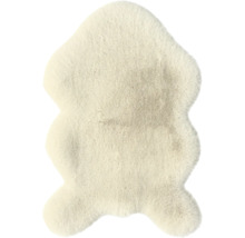 Koberec z umělé kožešiny SoleVito Ica Premium béžový pratelný 60 x 90 cm