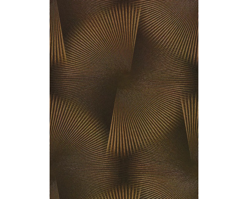 Tapeta s geometrickým vzorem paprskovitých linií se 3D efektem.