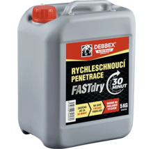 Rychleschnoucí penetrace Debbex FASTdry, 5 kilogramový kanystr, pro savé i nesavé podklady, vhodná pro podlahové vytápění.