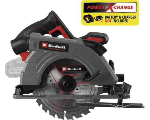 Aku kotoučová pila Einhell Professional s bezuhlíkovým motorem, Power X-Change, Einhell Logo, baterie a nabíječka nejsou součástí balení.