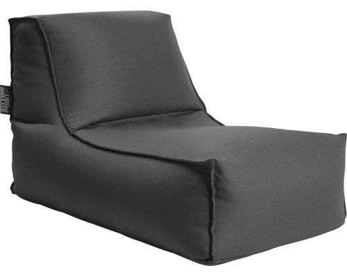 Moderní sedací vak ve tvaru L z odolné tkaniny s Sitting Point Logo.