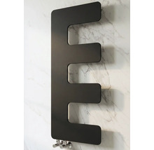 Designové topné těleso Rotheigner 870 x 360 x 62-90 mm připojení 1/2" dole na jedné straně