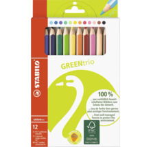 Pastelky STABILO GREENtrio 12 ks sada