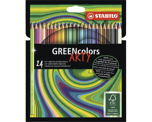 Pastelky STABILO GREENcolors ARTY 24 ks