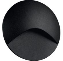 LED nástěnné schodišťové osvětlení Kanlux EXIN LED O B-WW 39121 IP65 2,5 W 50 lm 3000 K černé