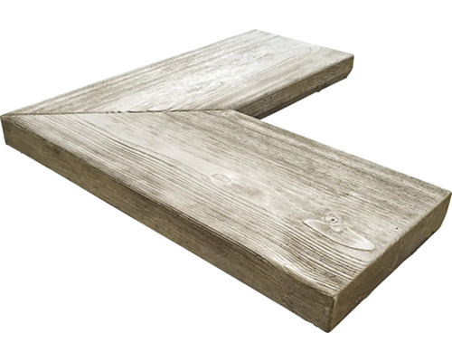 Bazénový lem Presbeton Bark vnitřní roh 59,5x59,x5 cm hnědý