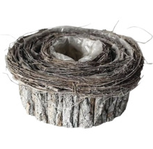 Přírodní miska na sázení s kůrou a proutím 16 cm