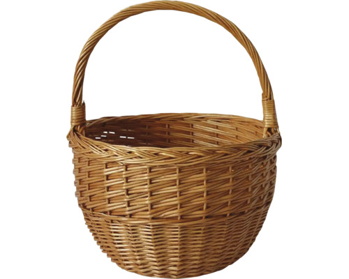 Pletený proutěný koš s uchem kulatý 40 cm