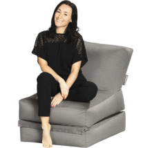Venkovní sedací křeslo Sitting Point Twist šedé 70 x 80 cm