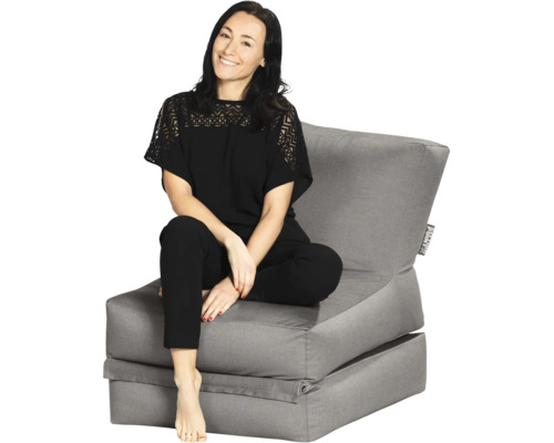 Venkovní sedací křeslo Sitting Point Twist šedé 70 x 80 cm