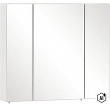 Zrcadlová skříňka bez osvětlení Möbelpartner Basic 80 x 16 x 70 cm bílá vysoce lesklá (Image AI modified or generated)