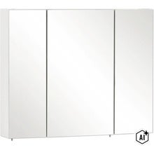 Zrcadlová skříňka bez osvětlení Möbelpartner Basic 90 x 16 x 70,7 cm bílá vysoce lesklá (Image AI modified or generated)