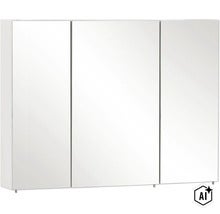 Zrcadlová skříňka bez osvětlení Möbelpartner Basic 100 x 16 x 70 cm bílá vysoce lesklá (Image AI modified or generated)