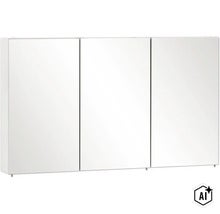 Zrcadlová skříňka bez osvětlení Möbelpartner Basic 120 x 16 x 70 cm bílá vysoce lesklá (Image AI modified or generated)