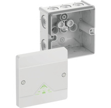 Odbočná krabice Spelsberg Abox s otevřeným víkem, prachotěsná a chráněná proti tryskající vodě IP66, pro elektroinstalace.