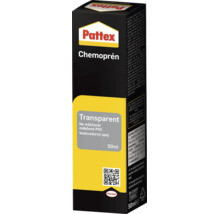 Pattex Chemopren Transparent kontaktní lepidlo na měkčené PVC v tubě o objemu 50 mililitrů