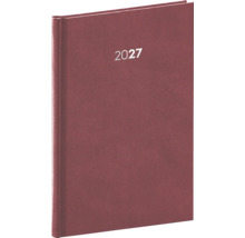 Knižní kalendář pro rok 2027 s tvrdou vazbou.