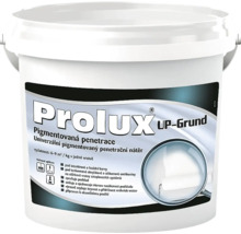 Plastový kbelík s pigmentovaným penetračním nátěrem Prolux UP-Grund pro vnitřní i venkovní použití.