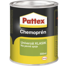 Univerzální lepidlo Pattex Chemopren v plechovce o objemu 300 mililitrů pro pevné spoje