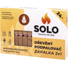 Solo dřevěný podpalovač se zápalkou 24 kusů pro krby grily a kamna
