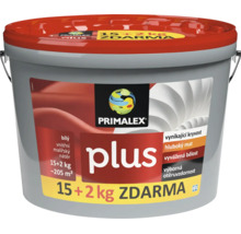 Primalex Plus vnitrni malirsky nater v kbeliku o hmotnosti 17 kilogramu pro steny a stropy.