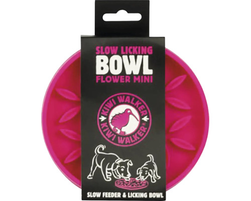 Miska pro pomalé krmení Kiwi Walker Slow Licking Bowl Flower Mini pro psy s květinovým vzorem v obalu.