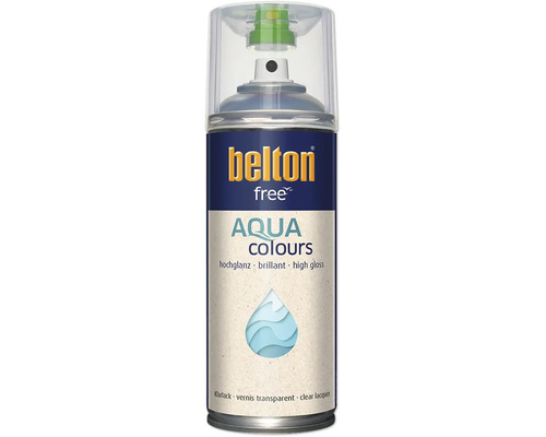 Sprej s lesklým čirým lakem Belton Free Aqua Colours
