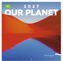 Nástěnný kalendář Naše planeta 2027 s bezplastovým obalem ve čtvercovém formátu
