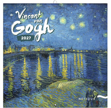Nástěnný kalendář Vincent van Gogh 2027 s motivem Hvězdná noc nad Rhônou