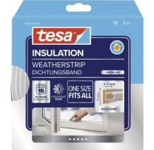 Tesa Premium silikonove tesneni do oken a dveri, 6 metru, pro utesneni mezer od 1 do 7 milimetru.