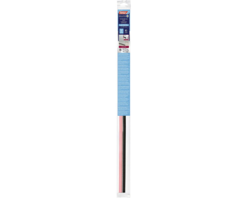 Samolepicí kartáčové těsnění dveří Tesa pro hladké a mírně nerovné podlahy, 100 krát 3,7 centimetru, izoluje proti průvanu, chladu a hluku.