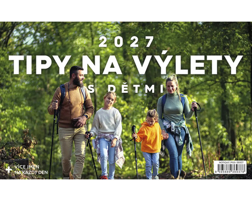 Nástěnný kalendář 2027 Tipy na výlety s dětmi v přírodě