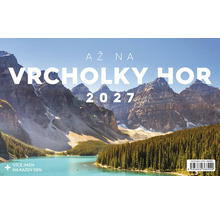 Nástěnný kalendář s horskou krajinou a jezerem pro rok 2027